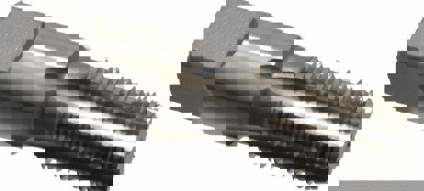 3/8-18 NPT, 4 Flutes, Bright Finish, High Speed Steel, Interrupted Thread Pipe Tap