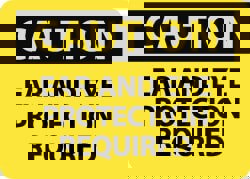 Accident Prevention Sign: Rectangle, 