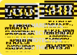 Accident Prevention Sign: Rectangle, 