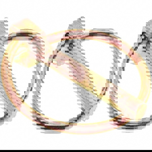 Lynch Pins; Pin Material: Steel ; Pin Finish: Zinc Yellow Dichromate Plated ; Ring Material: Spring Steel ; Ring Finish: Zinc Yellow Dichromate Plated ; Ring Wire Diameter (Inch): 9/64 ; Usable Length (Inch): 1-3/4