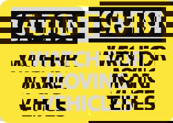 Accident Prevention Sign: Rectangle, 