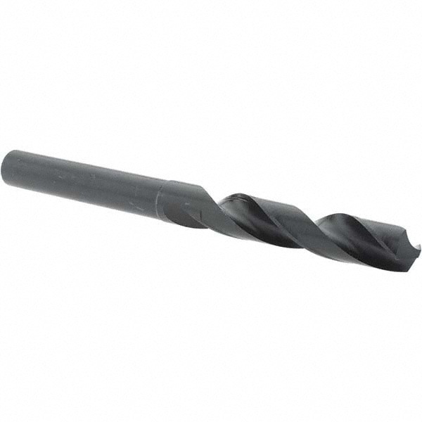 Reduced Shank Drill Bit: 17/32'' Dia, 1/2'' Shank Dia, 118 , High Speed Steel