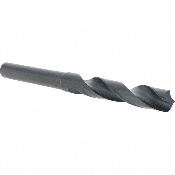 Reduced Shank Drill Bit: 9/16'' Dia, 1/2'' Shank Dia, 118 , High Speed Steel