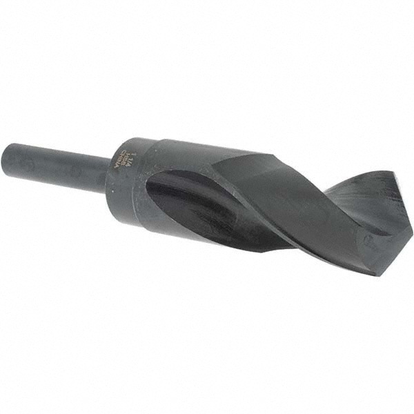 Reduced Shank Drill Bit: 1-1/16'' Dia, 1/2'' Shank Dia, 118 , High Speed Steel