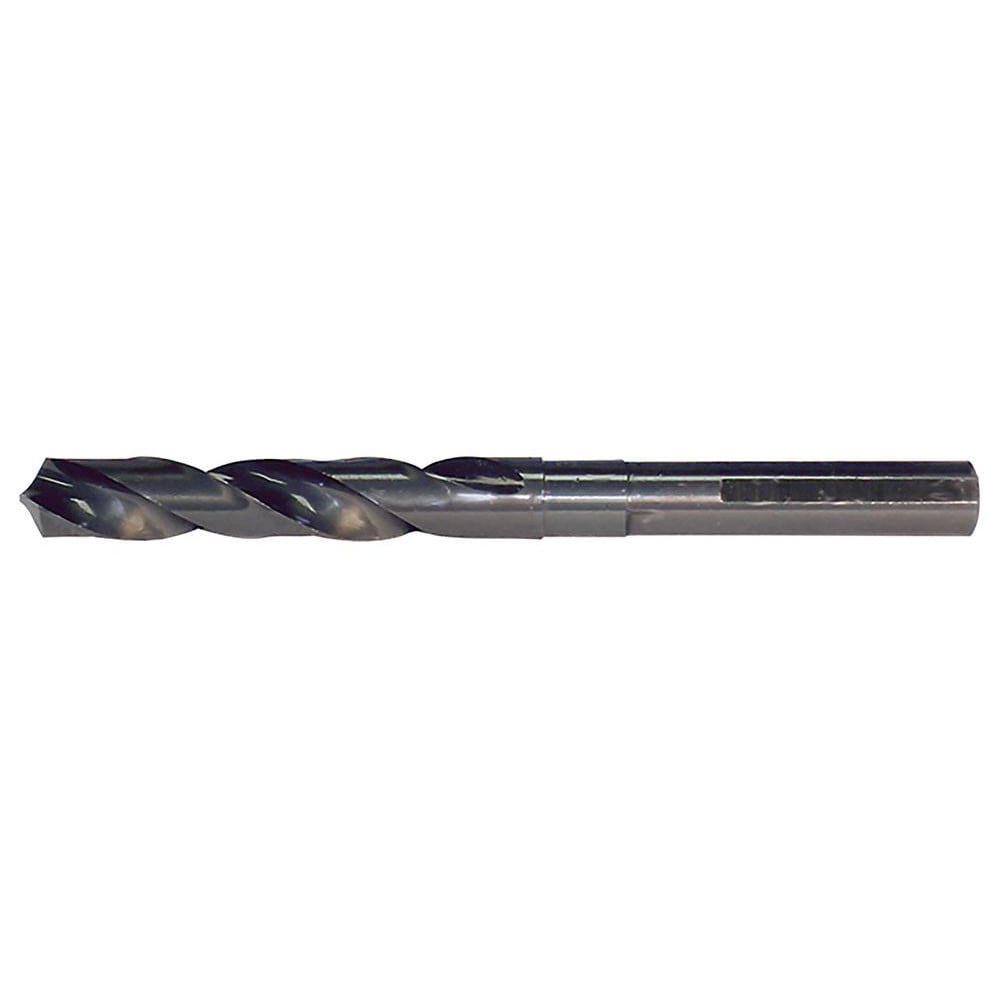 Reduced Shank Drill Bit: 11/16'' Dia, 1/2'' Shank Dia, 118 , High Speed Steel