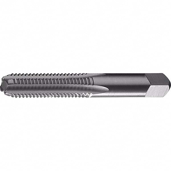 Straight Flute Tap: M10x1.50 Metric Coarse, 4 Flutes, Bottoming, High Speed Steel, Bright/Uncoated