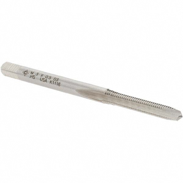 Standard Pipe Tap: 1/8-27, NPT, 4 Flutes, Carbon Steel, Bright/Uncoated