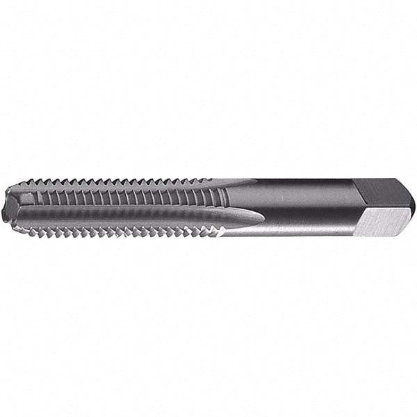 Straight Flute Tap: M16x2.00 Metric Coarse, 4 Flutes, Bottoming, Carbon Steel, Bright/Uncoated
