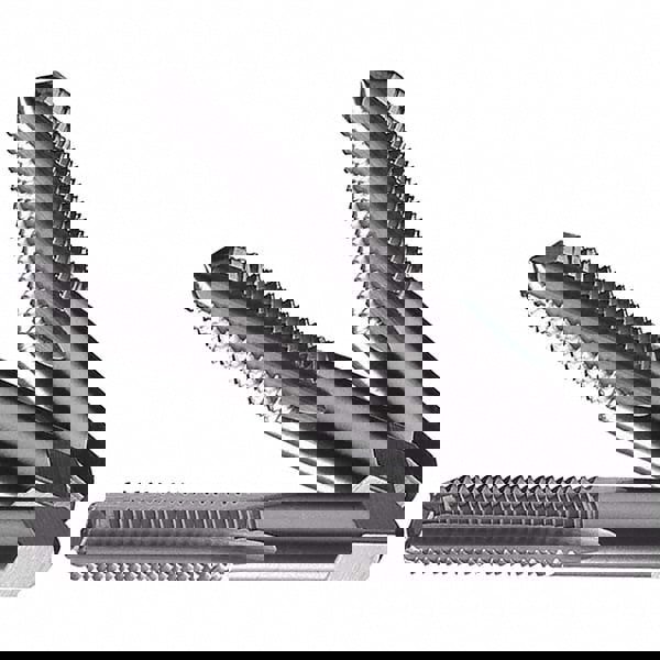 Tap Set: M16 x 2 Metric, 4 Flute, Bottoming Plug & Taper, Carbon Steel, Bright Finish