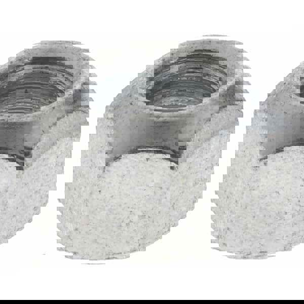 Hex Lock Nut: Distorted Thread, 5/16-18, Grade B Steel, Zinc-Plated & Wax-Plated