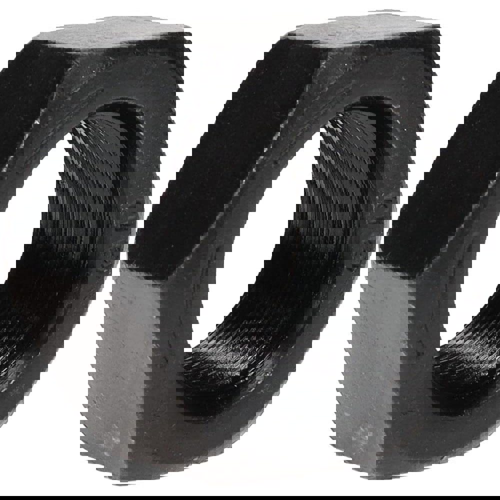 Hex Nut: 1-1/4-12, Grade 8 Steel, Bright/Uncoated Finish