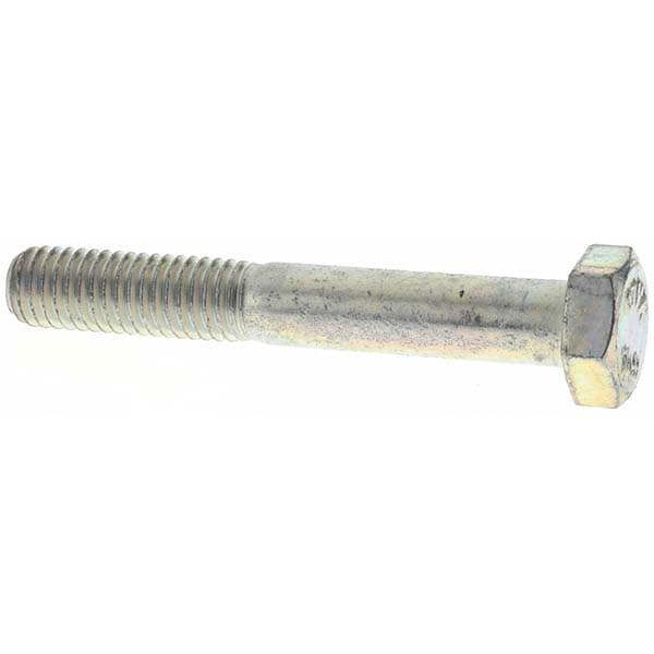 Hex Head Cap Screw: M8 x 1.25 x 55 mm, Grade 10.9 Steel, Zinc-Plated