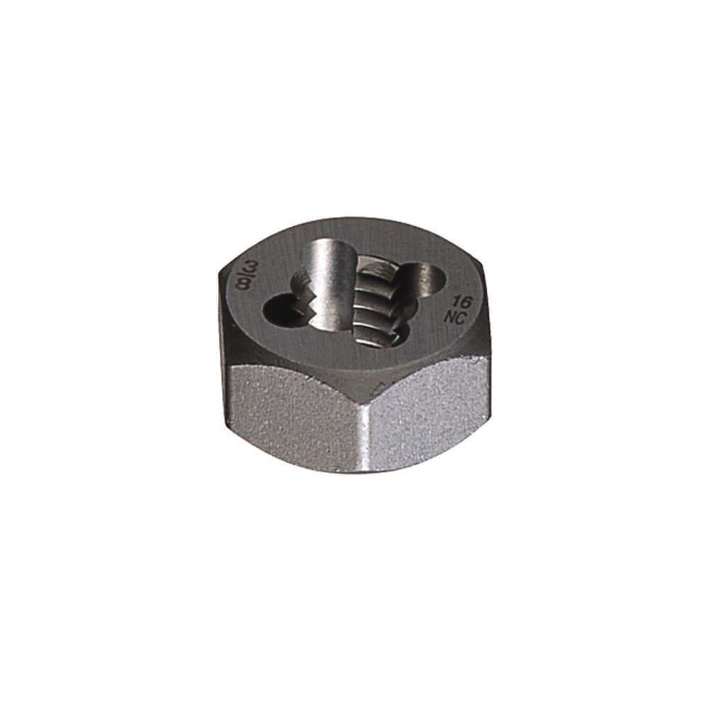 Hex Rethreading Die: 1-1/8 - 12, 1