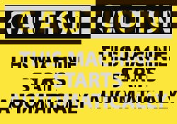 Accident Prevention Label: 