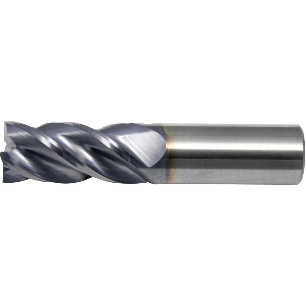 Corner Radius & Corner Chamfer End Mills; Mill Diameter (Inch): 1/4 ; Mill Diameter (Decimal Inch): 0.2500 ; Mill Diameter (mm): 6.35 ; Number Of Flutes: 4 ; Length of Cut (Inch): 3/4 ; Length of Cut (mm): 19.0500