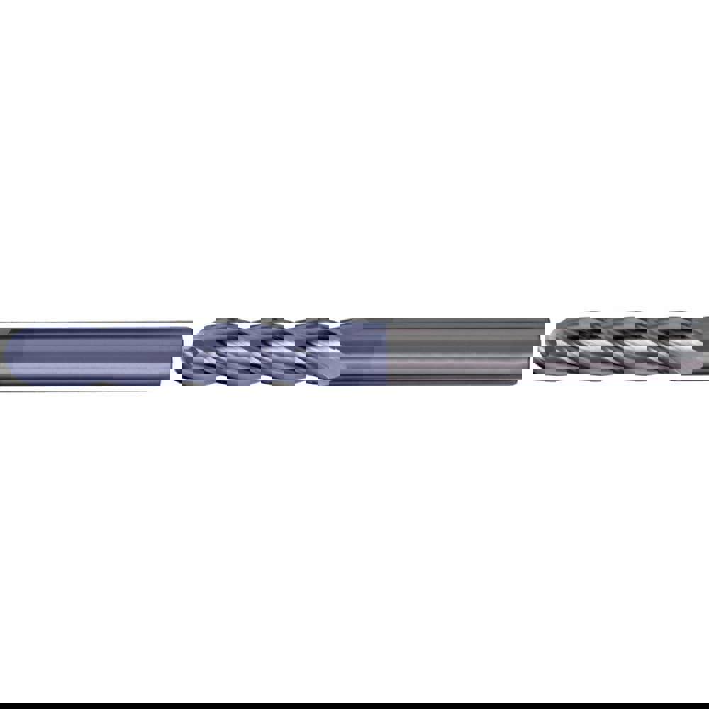 Ball End Mills; Mill Diameter (Inch): 3/32 ; Mill Diameter (Decimal Inch): 0.0937 ; Mill Diameter (mm): 2.38 ; Number Of Flutes: 4 ; End Mill Material: Solid Carbide ; Length of Cut (Decimal Inch): 0.3750