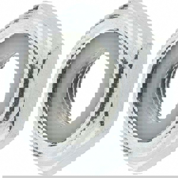 Hex Lock Nut: Insert, Nylon Insert, Grade 8 Steel, Zinc-Plated