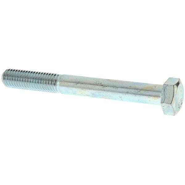 Hex Head Cap Screw: M7 x 1.00 x 70 mm, Grade 8.8 Steel, Zinc-Plated
