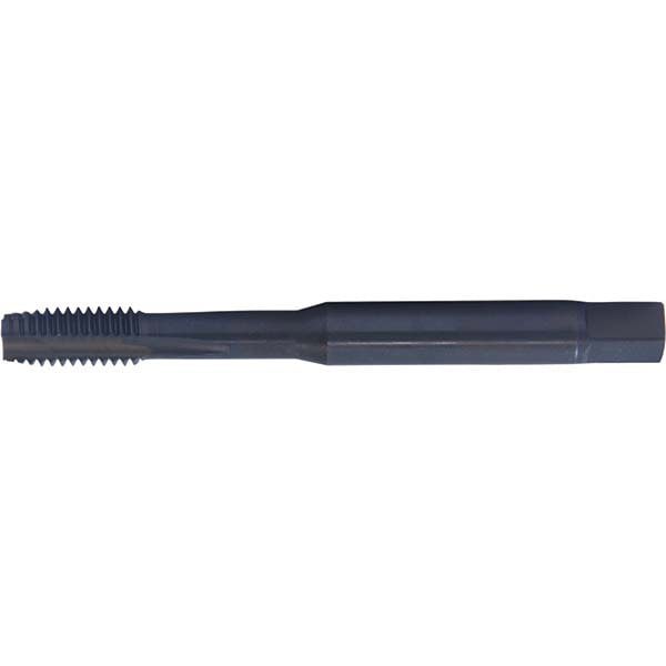 Spiral Point Tap: 5/16-18 UNC, 3 Flutes, Plug, 2B Class of Fit, HSS-E, Black Oxide Coated