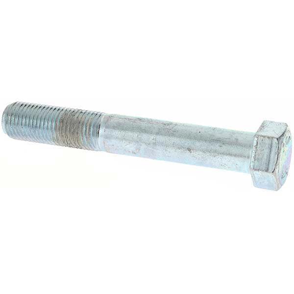 Hex Head Cap Screw: M12 x 1.25 x 80 mm, Grade 8.8 Steel, Zinc-Plated