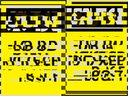 Accident Prevention Sign: Rectangle, 