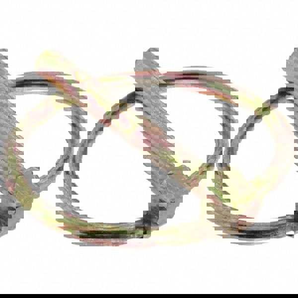 Lynch Pins; Pin Material: Steel ; Pin Finish: Zinc Yellow Dichromate Plated ; Ring Material: Spring Steel ; Ring Finish: Zinc Yellow Dichromate Plated ; Ring Wire Diameter (Inch): 1/8 ; Usable Length (Inch): 3/16