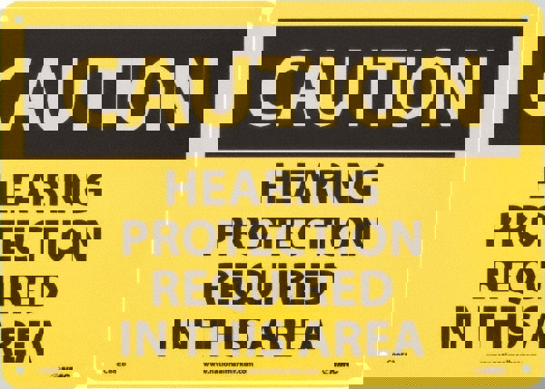 Accident Prevention Sign: Rectangle, 