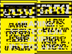 Accident Prevention Sign: Rectangle, 