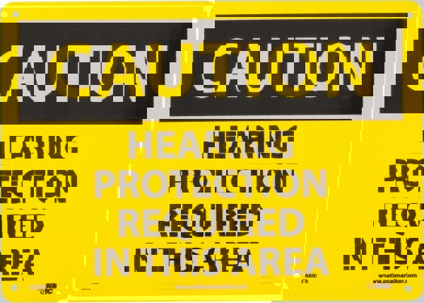 Accident Prevention Sign: Rectangle, 