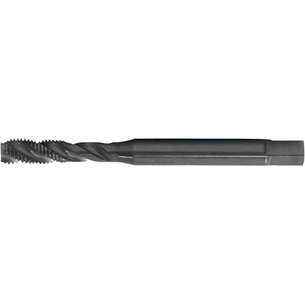 Spiral Flute Tap: 3/4-10, DIN & ANSI, 4 Flute, Modified Bottoming, 2B Class of Fit, Black Oxide Finish