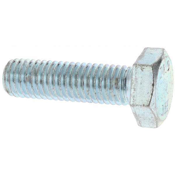 Hex Head Cap Screw: M10 x 1.50 x 35 mm, Grade 10.9 Steel, Zinc-Plated