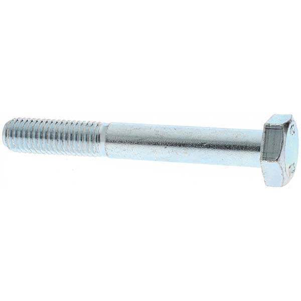Hex Head Cap Screw: M10 x 1.50 x 75 mm, Grade 10.9 Steel, Zinc-Plated