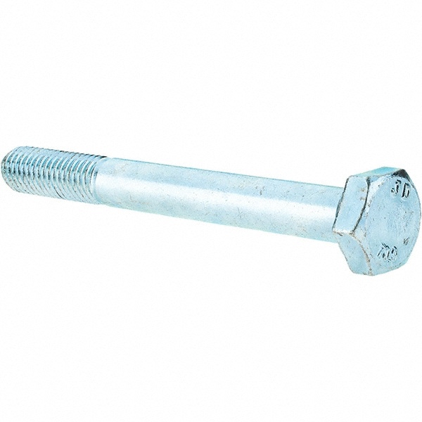 Hex Head Cap Screw: M10 x 1.50 x 90 mm, Grade 10.9 Steel, Zinc-Plated
