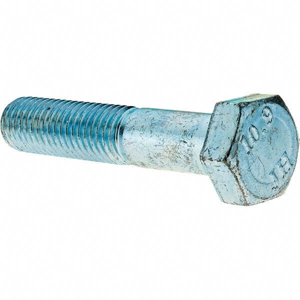Hex Head Cap Screw: M14 x 2.00 x 70 mm, Grade 10.9 Steel, Zinc-Plated