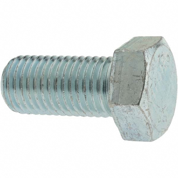 Hex Head Cap Screw: M24 x 3.00 x 50 mm, Grade 10.9 Steel, Zinc-Plated