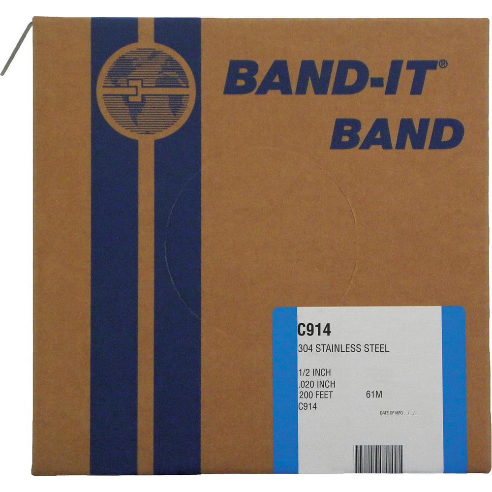 Band Clamps; Clamp Type: Banding ; Material: Stainless Steel ; Number of Pieces: 1 ; Material Grade: 304 ; Includes: 200/Roll ; System Of Measurement: Decimal Inch