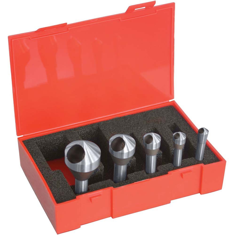 Countersink Set: 5 Pc, 5/16 to 1
