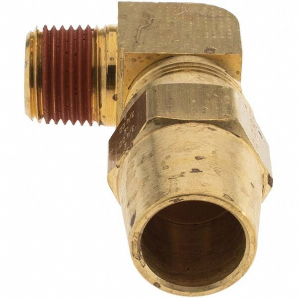 Compression Tube Male Elbow: 1/2-14