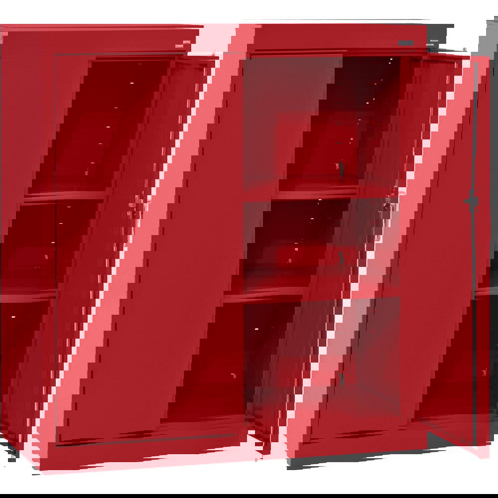 Storage Cabinets; Cabinet Type: Counter-Height ; Cabinet Material: Steel ; Width (Inch): 36 ; Depth (Inch): 18 ; Cabinet Door Style: Double Hinged Door ; Height (Inch): 36