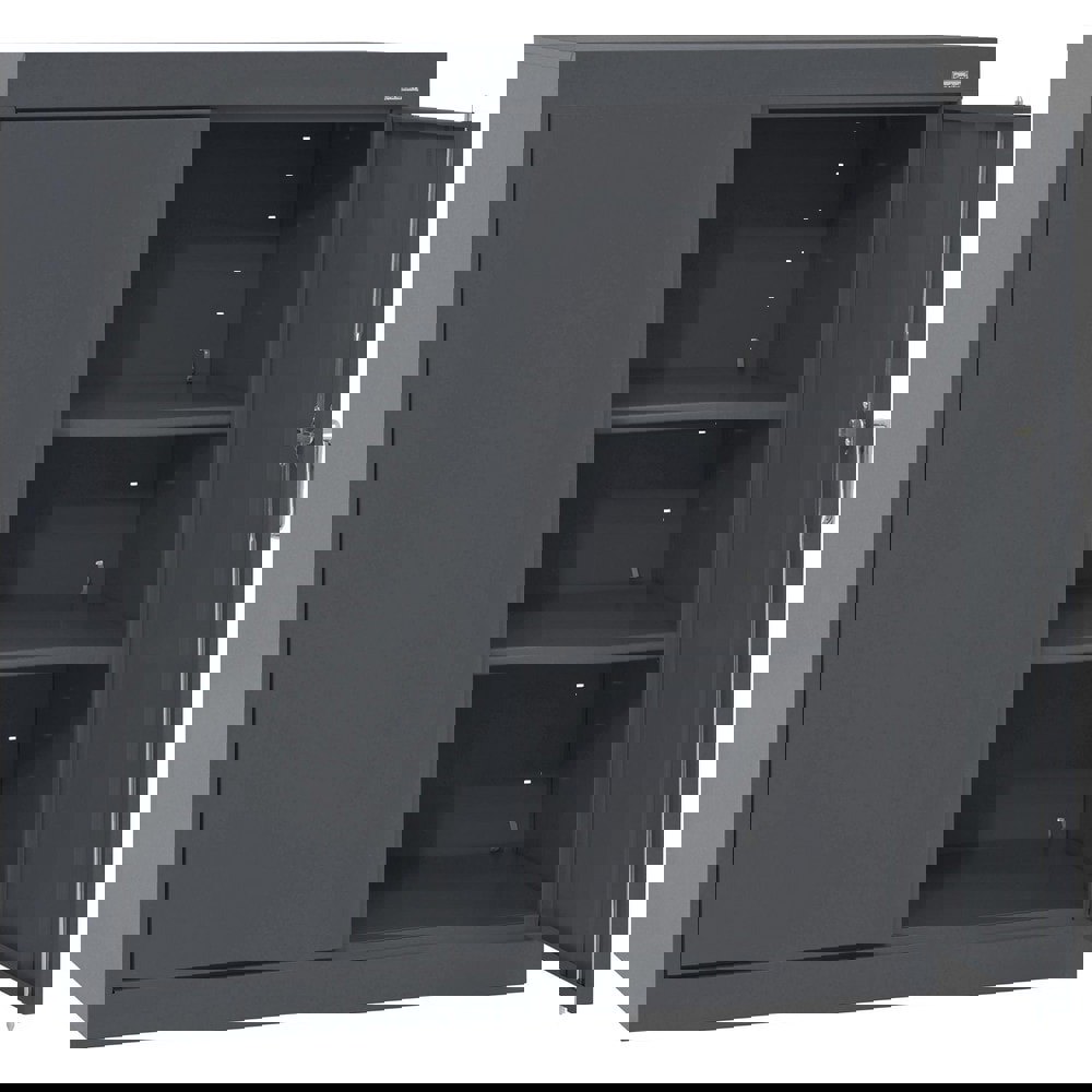 Storage Cabinets; Cabinet Type: Counter-Height ; Cabinet Material: Steel ; Width (Inch): 36 ; Depth (Inch): 18 ; Cabinet Door Style: Double Hinged Door ; Height (Inch): 36