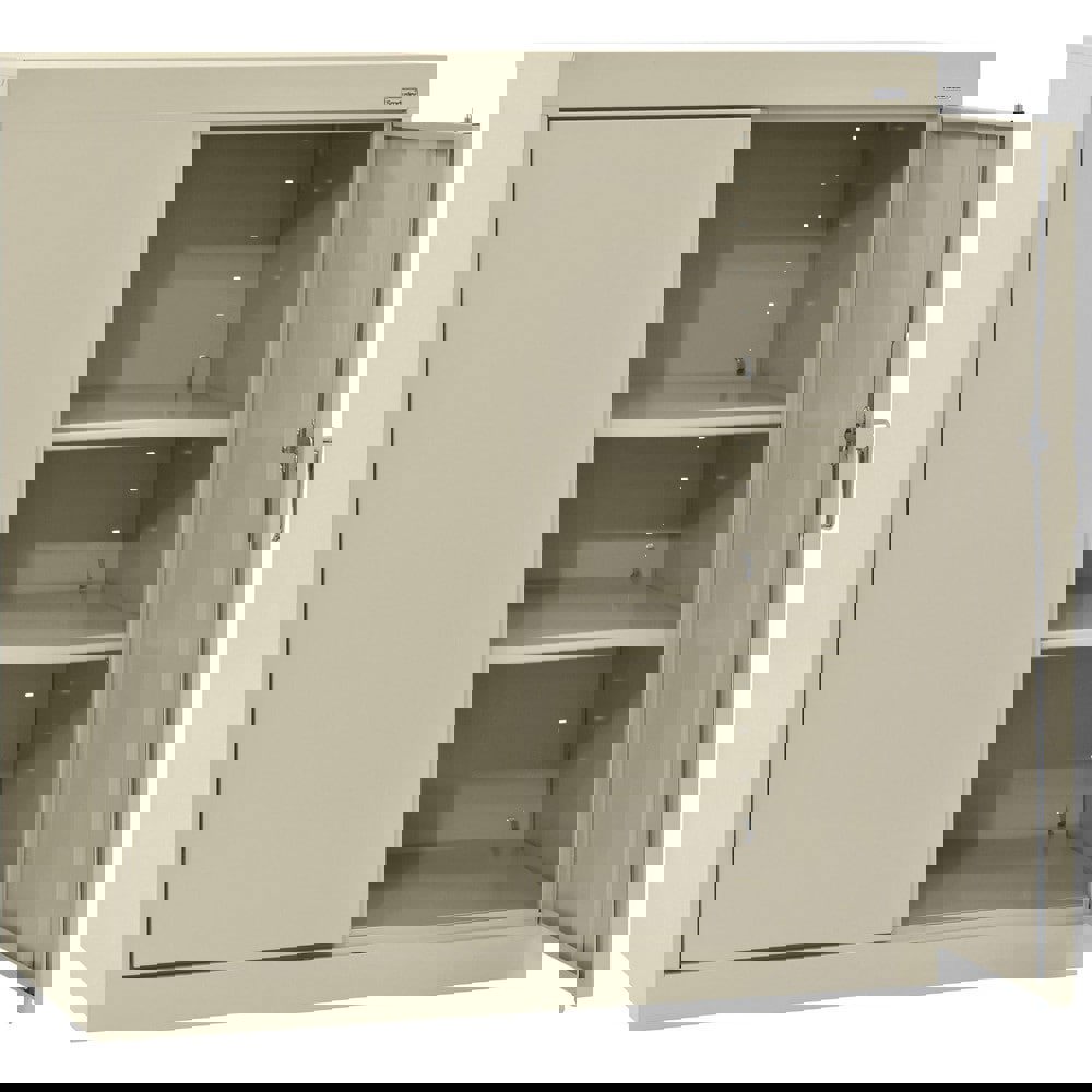 Storage Cabinets; Cabinet Type: Counter-Height ; Cabinet Material: Steel ; Width (Inch): 36 ; Depth (Inch): 24 ; Cabinet Door Style: Double Hinged Door ; Height (Inch): 36