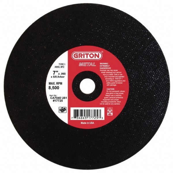 Cutoff Wheel: 7