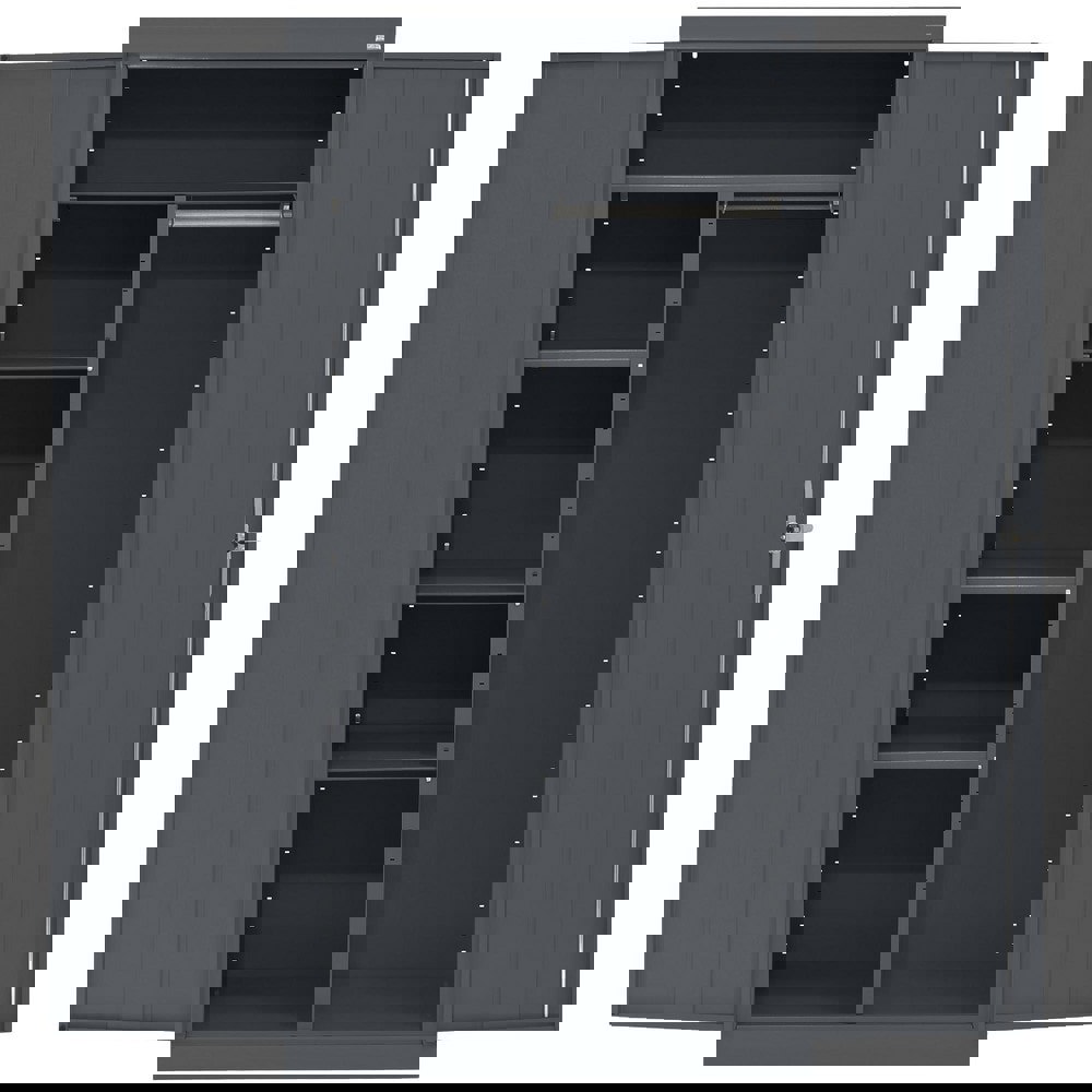 Storage Cabinets; Cabinet Type: Lockable Combination Storage Cabinet ; Cabinet Material: Steel ; Width (Inch): 36 ; Depth (Inch): 18 ; Cabinet Door Style: Double Hinged Door ; Height (Inch): 72