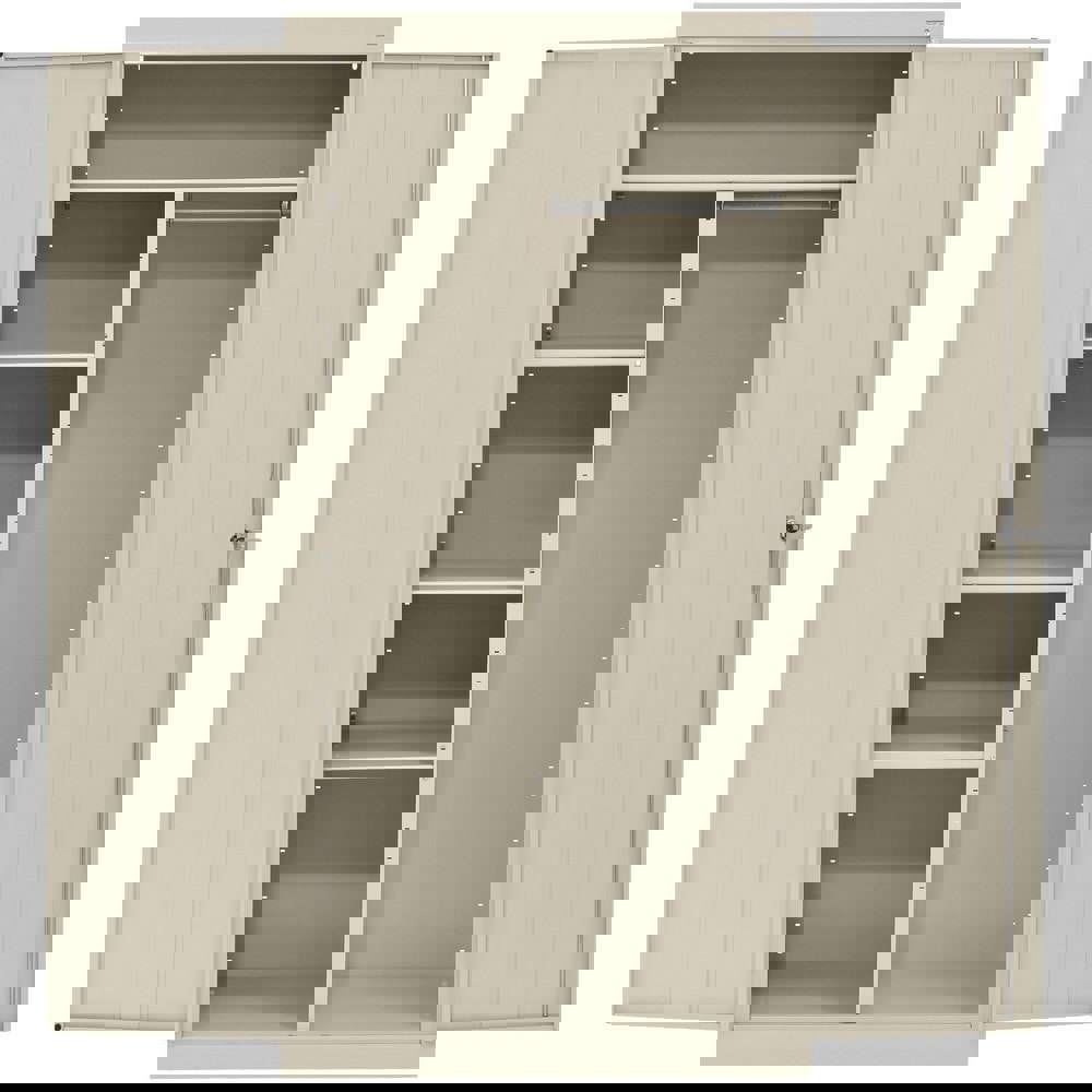 Storage Cabinets; Cabinet Type: Lockable Combination Storage Cabinet ; Cabinet Material: Steel ; Width (Inch): 36 ; Depth (Inch): 24 ; Cabinet Door Style: Double Hinged Door ; Height (Inch): 72