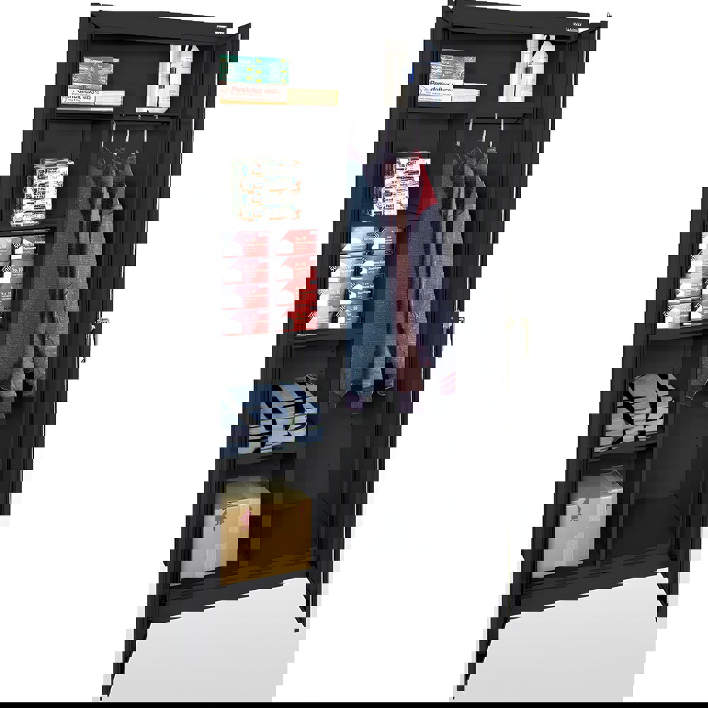 5 SHELF COMBINATION STORAGE CABINET