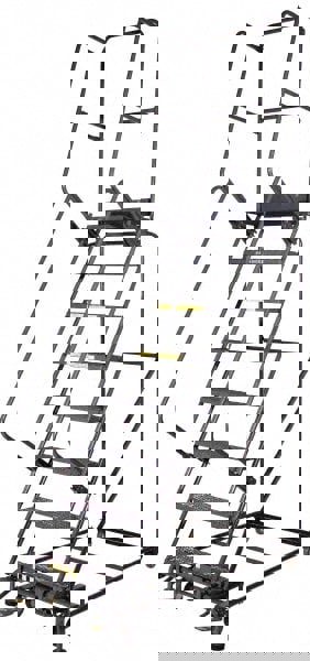 Steel Rolling Ladder: 8 Step