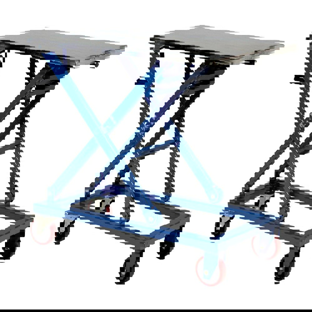 Mobile Hand Lift Table: 660 lb Capacity, 18 to 39.5