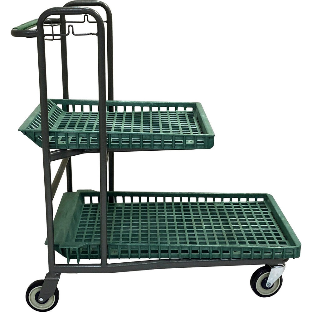 Bar, Panel & Platform Trucks; Truck Type: Garden Cart ; Load Capacity: 500 lb ; Platform Profile: Lipped ; Platform Style: Perforated ; Height (Inch): 44 ; Deck Surface: Smooth