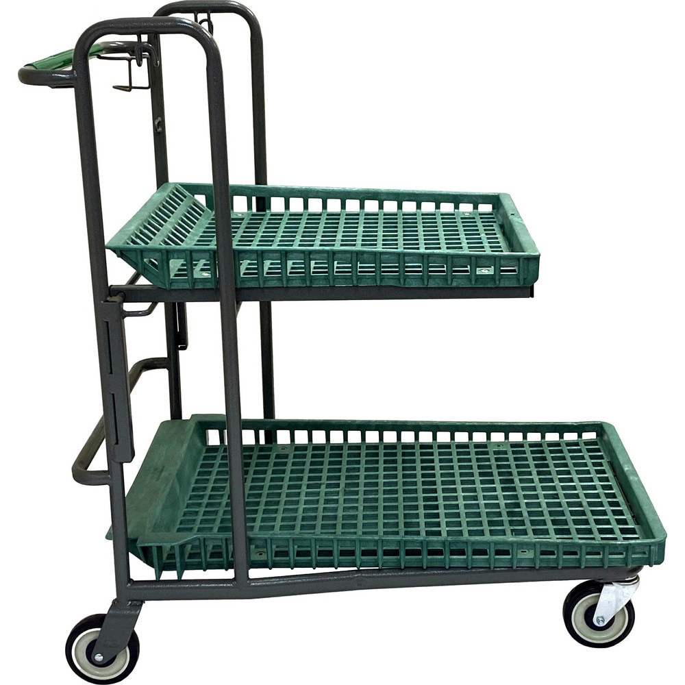 Bar, Panel & Platform Trucks; Truck Type: Garden Cart ; Load Capacity: 500 lb ; Platform Profile: Lipped ; Platform Style: Perforated ; Height (Inch): 44 ; Deck Surface: Smooth