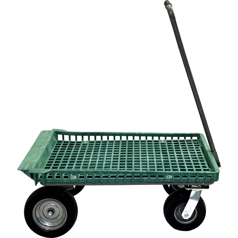 Bar, Panel & Platform Trucks; Truck Type: Garden Cart ; Load Capacity: 250 lb ; Platform Profile: Lipped ; Platform Style: Perforated ; Height (Inch): 21-1/2 ; Deck Surface: Smooth